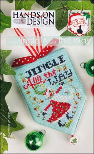 Jingle All The Way: Secret Santa Cross Stitch Pattern by Hands On Design - Premium Pattern, Cross Stitch from Hands On Design - Just $6! Shop now at Crossed Hearts Needlework & Design