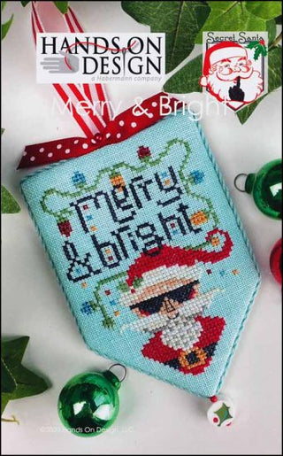 Merry & Bright: Secret Santa Series Cross Stitch Pattern by Hands On Design - Premium Pattern, Cross Stitch from Hands On Design - Just $6! Shop now at Crossed Hearts Needlework & Design