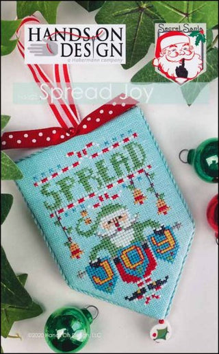 Spread Joy: Secret Santa Series Cross Stitch Pattern by Hands On Design - Premium Pattern, Cross Stitch from Hands On Design - Just $6! Shop now at Crossed Hearts Needlework & Design