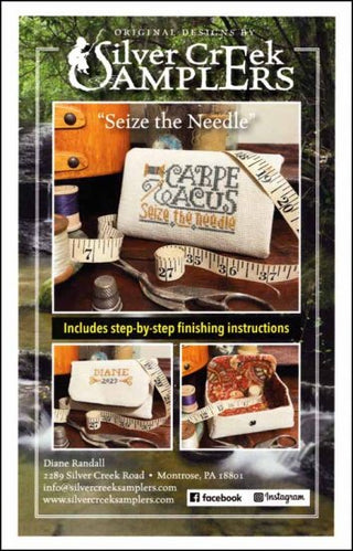 Seize the Needle Cross Stitch Pattern by Silver Creek Samplers - Premium Pattern, Cross Stitch from Silver Creek Samplers - Just $13! Shop now at Crossed Hearts Needlework & Design