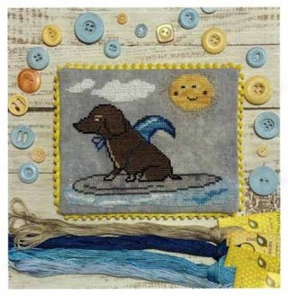 Sharkshund Cross Stitch Pattern by Romy's Creations *NEW* - Premium Pattern, Cross Stitch from Romy's Creations - Just $10! Shop now at Crossed Hearts Needlework & Design