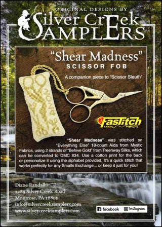 Shear Madness Cross Stitch Pattern by Silver Creek Samplers *NEW* - Premium Pattern, Cross Stitch from Silver Creek Samplers - Just $6! Shop now at Crossed Hearts Needlework & Design