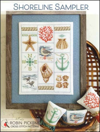 Shoreline Sampler Cross Stitch Pattern by Robin Pickens *NEW*