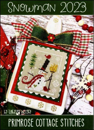 Snowman 2023 Cross Stitch Pattern by Primrose Cottage Stitches - Premium Pattern, Cross Stitch from Primrose Cottage Stitches - Just $8! Shop now at Crossed Hearts Needlework & Design