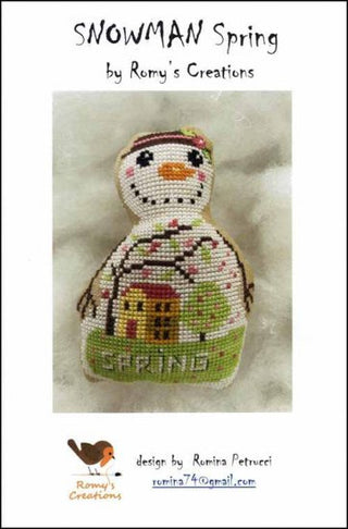 Snowman Spring Cross Stitch Pattern by Romy's Creations *NEW* - Premium Pattern, Cross Stitch from Romy's Creations - Just $10! Shop now at Crossed Hearts Needlework & Design