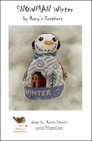 Snowman Winter Cross Stitch Pattern by Romy's Creations *NEW* - Premium Pattern, Cross Stitch from Romy's Creations - Just $10! Shop now at Crossed Hearts Needlework & Design