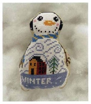 Snowman Winter Cross Stitch Pattern by Romy's Creations *NEW* - Premium Pattern, Cross Stitch from Romy's Creations - Just $10! Shop now at Crossed Hearts Needlework & Design