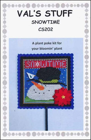 Snowtime Plant Poke Kit Cross Stitch Pattern by Val's Stuff - Premium Pattern, Cross Stitch from Val's Stuff - Just $20! Shop now at Crossed Hearts Needlework & Design