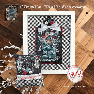 Snowy: Chalk Full Series Cross Stitch Pattern by Hands On Design - Premium Pattern, Cross Stitch from Hands On Design - Just $10! Shop now at Crossed Hearts Needlework & Design