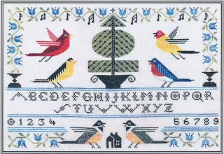 Songbird Sampler Cross Stitch Pattern by Artful Offerings - Premium Pattern, Cross Stitch from Artful Offerings™ - Just $12! Shop now at Crossed Hearts Needlework & Design