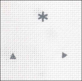 20 Count Sparkle White with Grey Print Aida by Zweigart - Premium Fabric, Cross Stitch from Zweigart - Just $13.48! Shop now at Crossed Hearts Needlework & Design