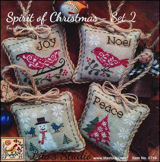 Spirit Of Christmas Set 2 Cross Stitch Pattern by Lila's Studio - Premium Pattern, Cross Stitch from Lila's Studio - Just $12.50! Shop now at Crossed Hearts Needlework & Design