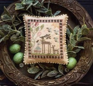 Spring Beginnings Cross Stitch Pattern by Plum Street Samplers - Premium Pattern, Cross Stitch from Plum Street Samplers - Just $8! Shop now at Crossed Hearts Needlework & Design