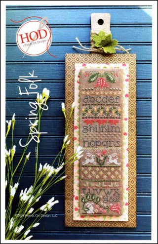 Spring Folk Stitch Pattern by Hands On Design - Premium Pattern, Cross Stitch from Hands On Design - Just $14! Shop now at Crossed Hearts Needlework & Design