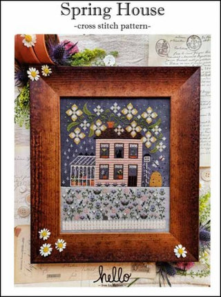 Spring House Cross Stitch Pattern by Hello From Liz Mathews - Premium Pattern, Cross Stitch from Hello From Liz Mathews - Just $12! Shop now at Crossed Hearts Needlework & Design