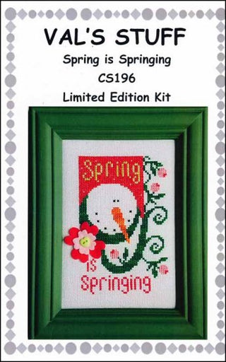 Spring Is Springing Limited Edition Kit Cross Stitch Pattern by Val's Stuff - Premium Pattern, Cross Stitch from Val's Stuff - Just $22! Shop now at Crossed Hearts Needlework & Design