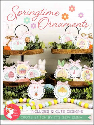 Springtime Ornaments Cross Stitch Pattern by It's Sew Emma - Premium Pattern, Cross Stitch from It's Sew Emma - Just $12.50! Shop now at Crossed Hearts Needlework & Design