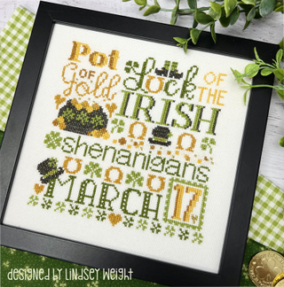 St. Patrick's Day Cross Stitch Pattern by Primrose Cottage Stitches - Premium Pattern, Cross Stitch from Primrose Cottage Stitches - Just $14! Shop now at Crossed Hearts Needlework & Design