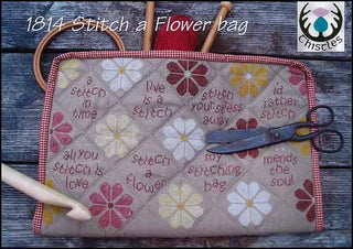 Stitch A Flower Bag Cross Stitch Pattern by Thistles - Premium Pattern, Cross Stitch from Thistles - Just $11.60! Shop now at Crossed Hearts Needlework & Design