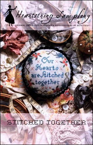 Stitched Together Cross Stitch Pattern by Heartstring Samplery - Premium Pattern, Cross Stitch from Heartstring Samplery - Just $10! Shop now at Crossed Hearts Needlework & Design