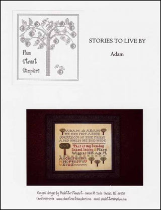 Stories To Live By: Adam Cross Stitch Pattern by Plum Street Samplers - Premium Pattern, Cross Stitch from Plum Street Samplers - Just $8! Shop now at Crossed Hearts Needlework & Design