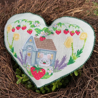 Strawberry Cottage Cross Stitch Pattern by Luhu Stitches - Premium Pattern, Cross Stitch from Luhu Stitches - Just $13! Shop now at Crossed Hearts Needlework & Design