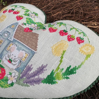 Strawberry Cottage Cross Stitch Pattern by Luhu Stitches - Premium Pattern, Cross Stitch from Luhu Stitches - Just $13! Shop now at Crossed Hearts Needlework & Design