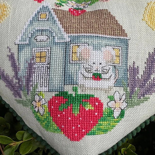 Strawberry Cottage Cross Stitch Pattern by Luhu Stitches - Premium Pattern, Cross Stitch from Luhu Stitches - Just $13! Shop now at Crossed Hearts Needlework & Design