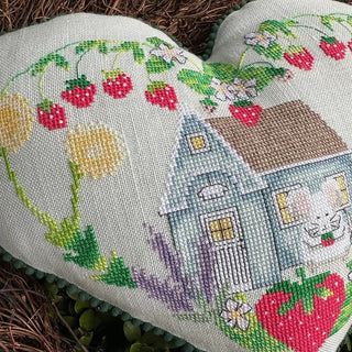 Strawberry Cottage Cross Stitch Pattern by Luhu Stitches - Premium Pattern, Cross Stitch from Luhu Stitches - Just $13! Shop now at Crossed Hearts Needlework & Design