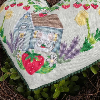 Strawberry Cottage Cross Stitch Pattern by Luhu Stitches - Premium Pattern, Cross Stitch from Luhu Stitches - Just $13! Shop now at Crossed Hearts Needlework & Design