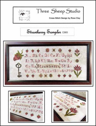 Strawberry Sampler Cross Stitch Pattern by Three Sheep Studio - Premium Pattern, Cross Stitch from Three Sheep Studio - Just $12! Shop now at Crossed Hearts Needlework & Design