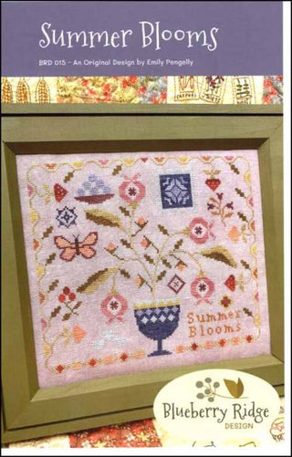 Summer Blooms Cross Stitch Pattern by Blueberry Ridge Design *NEW* - Premium Pattern, Cross Stitch from Blueberry Ridge Design - Just $13! Shop now at Crossed Hearts Needlework & Design