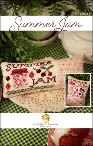 Summer Jam Cross Stitch Pattern by October House Fiber Arts *NEW* - Premium Pattern, Cross Stitch from October House Fiber Arts - Just $10! Shop now at Crossed Hearts Needlework & Design