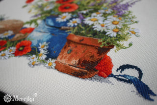 Summer Still Life Needlecraft Kit by Merejka *NEW* - Premium Needlecraft Kit from Merejka - Just $69! Shop now at Crossed Hearts Needlework & Design