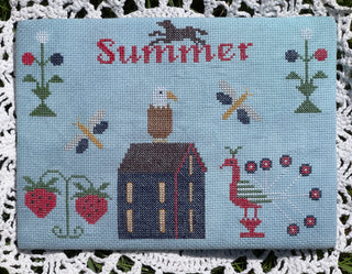 Summer at Autumn Hills Place Cross Stitch Pattern by SamBrie Stitches Designs - Premium Pattern, Cross Stitch from SamBrie Stitches Designs - Just $8.50! Shop now at Crossed Hearts Needlework & Design