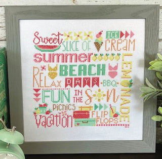 Summertime Cross Stitch Pattern by Primrose Cottage Stitches - Premium Pattern, Cross Stitch from Primrose Cottage Stitches - Just $14! Shop now at Crossed Hearts Needlework & Design