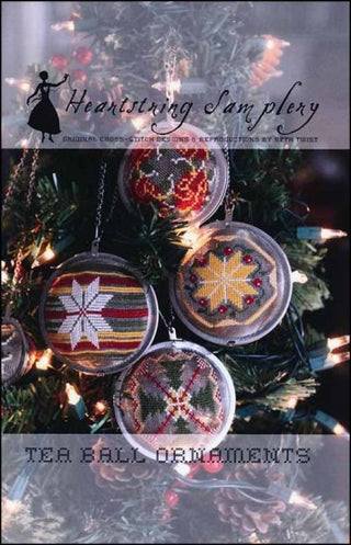 Tea Ball Ornaments Cross Stitch Pattern by Heartstring Samplery - Premium Pattern, Cross Stitch from Heartstring Samplery - Just $10! Shop now at Crossed Hearts Needlework & Design