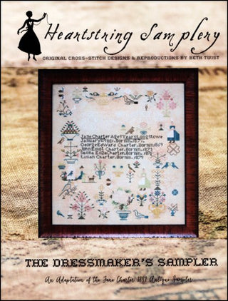 The Dressmaker's Sampler Cross Stitch Pattern by Heartstring Samplery - Premium Pattern, Cross Stitch from Heartstring Samplery - Just $18! Shop now at Crossed Hearts Needlework & Design