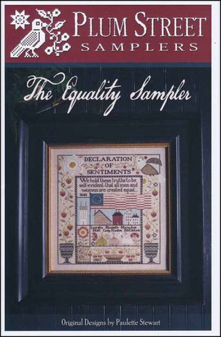 The Equality Sampler Cross Stitch Pattern by Plum Street Samplers - Premium Pattern, Cross Stitch from Plum Street Samplers - Just $18! Shop now at Crossed Hearts Needlework & Design