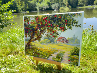 The Old Apple Tree Needlecraft Kit by Merejka *NEW* - Premium Needlecraft Kit from Merejka - Just $93! Shop now at Crossed Hearts Needlework & Design