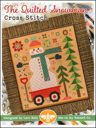 The Quilted Snowman Cross Stitch Pattern by It's Sew Emma *NEW* - Premium Pattern, Cross Stitch from It's Sew Emma - Just $15! Shop now at Crossed Hearts Needlework & Design