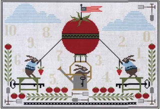 Tomato Garden Adventure Cross Stitch Pattern by Artful Offerings - Premium Pattern, Cross Stitch from Artful Offerings™ - Just $12! Shop now at Crossed Hearts Needlework & Design