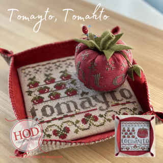 Tomayto, Tomahto Cross Stitch Pattern by Hands On Design - Premium Pattern, Cross Stitch from Hands On Design - Just $12! Shop now at Crossed Hearts Needlework & Design