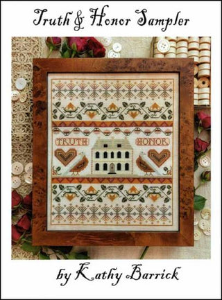 Truth & Honor Sampler Cross Stitch Pattern by Kathy Barrick *NEW* - Premium Pattern, Cross Stitch from Kathy Barrick - Just $14! Shop now at Crossed Hearts Needlework & Design