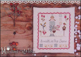 Walk In The Snow Cross Stitch Pattern by Madam Chantilly - Premium Pattern, Cross Stitch from Madame Chantilly - Just $11.50! Shop now at Crossed Hearts Needlework & Design