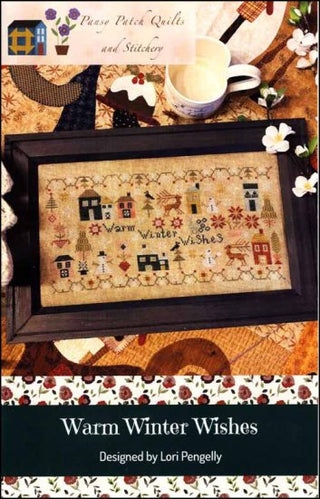 Warm Winter Wishes Cross Stitch Pattern by Pansy Patch Quilts and Stitchery *NEW* - Premium Pattern, Cross Stitch from Pansy Patch Quilts and Stitchery - Just $15! Shop now at Crossed Hearts Needlework & Design