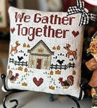 Happy Thanksgiving: We Gather Together Cross Stitch Pattern by Anabella's *NEW* - Premium Pattern, Cross Stitch from Anabella's - Just $8! Shop now at Crossed Hearts Needlework & Design