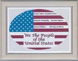 We The People Cross Stitch Pattern by Salty Stitcher Designs - Premium Pattern, Cross Stitch from Salty Stitcher Designs - Just $16! Shop now at Crossed Hearts Needlework & Design