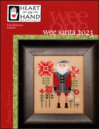 Wee One: Wee Santa 2023 Cross Stitch Pattern by Heart In Hand Needleart - Premium Pattern, Cross Stitch from Heart In Hand Needleart - Just $8.50! Shop now at Crossed Hearts Needlework & Design