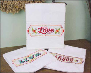 White Aberdeen Hand Towel by Charles Craft - Premium Kitchen Towels from Aunt Martha's® - Just $11.48! Shop now at Crossed Hearts Needlework & Design